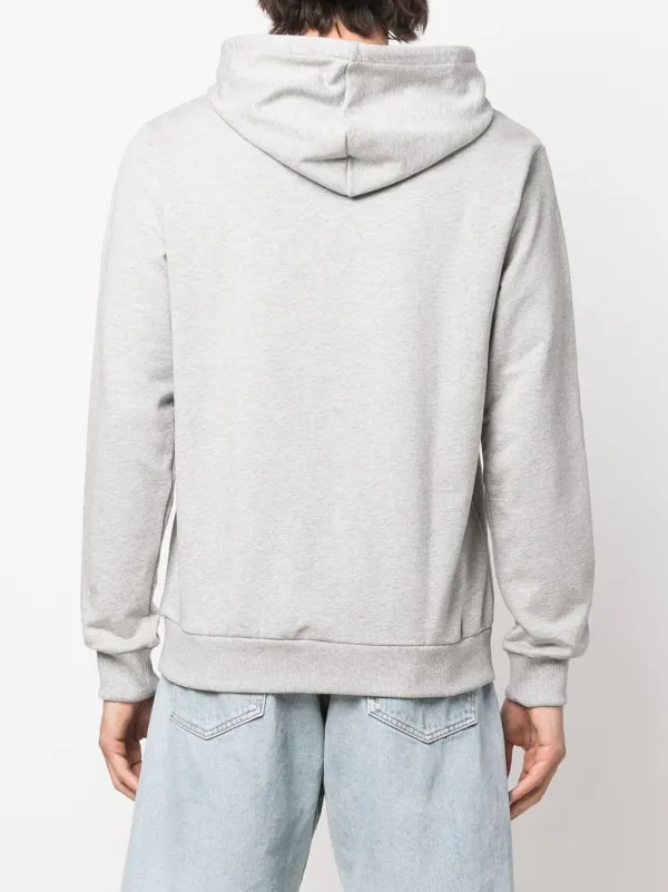 A.P.C. Logo Drawstring Hoodie | Grey | FARFETCH
