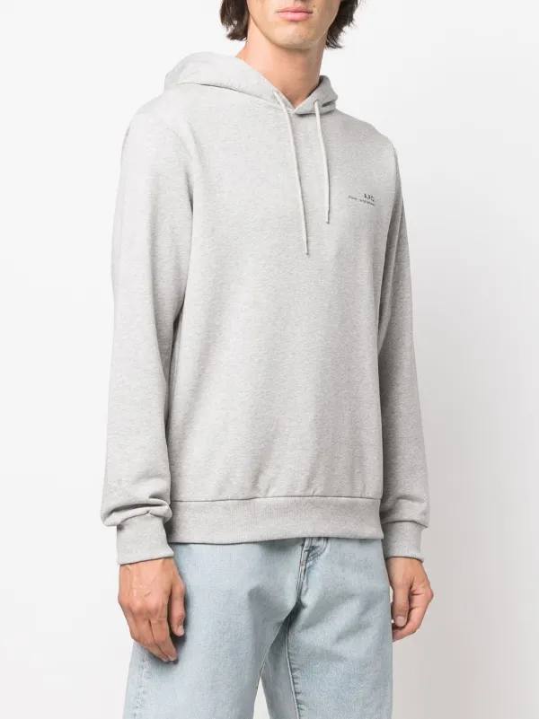 【送料&関税込】A.P.C. Logo Printed Drawstring Hoodie A.P.C. logo-print Drawstring Hoodie | Green | FARFETCH