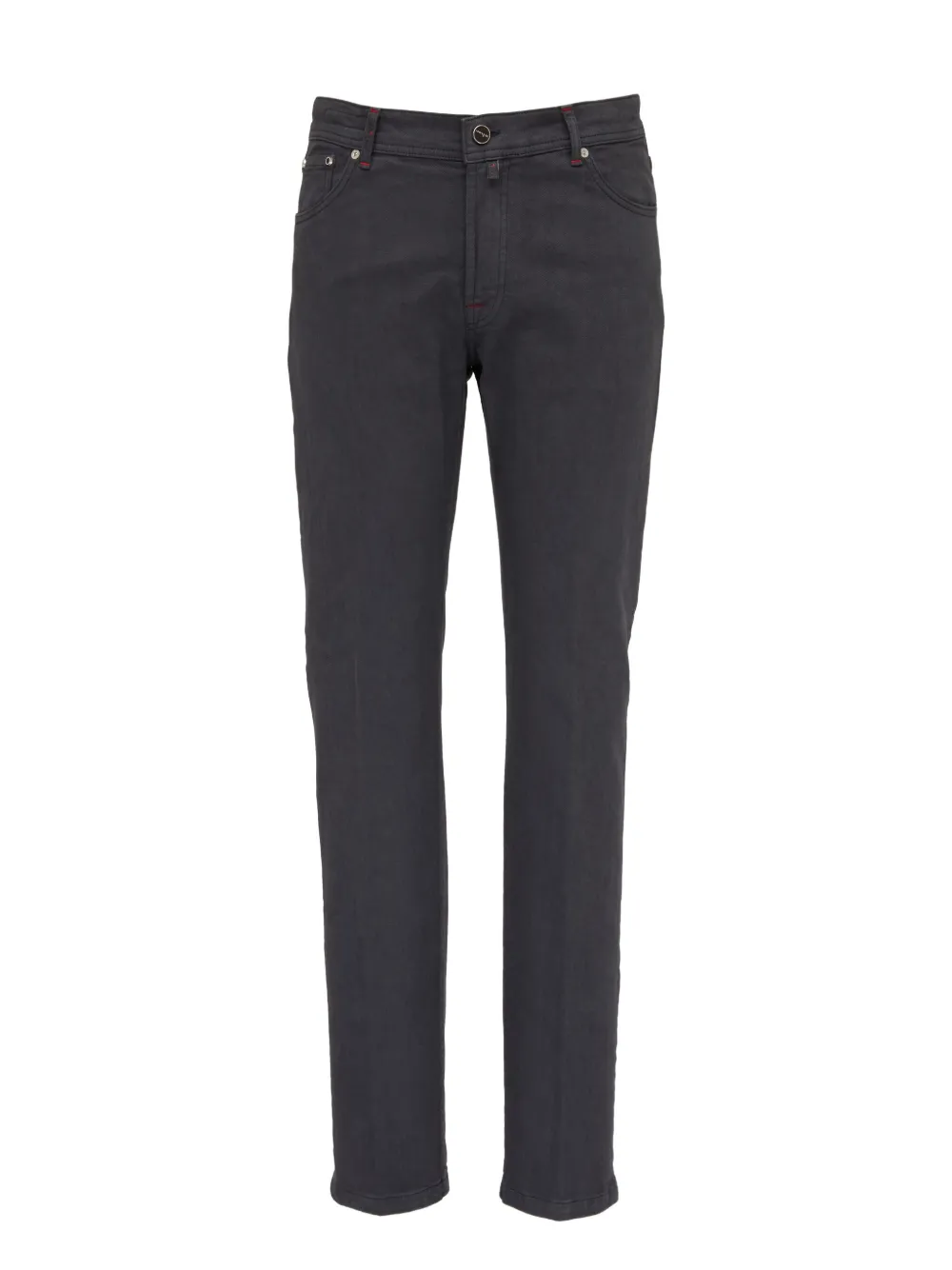 Kiton logo-patch jeans Grijs