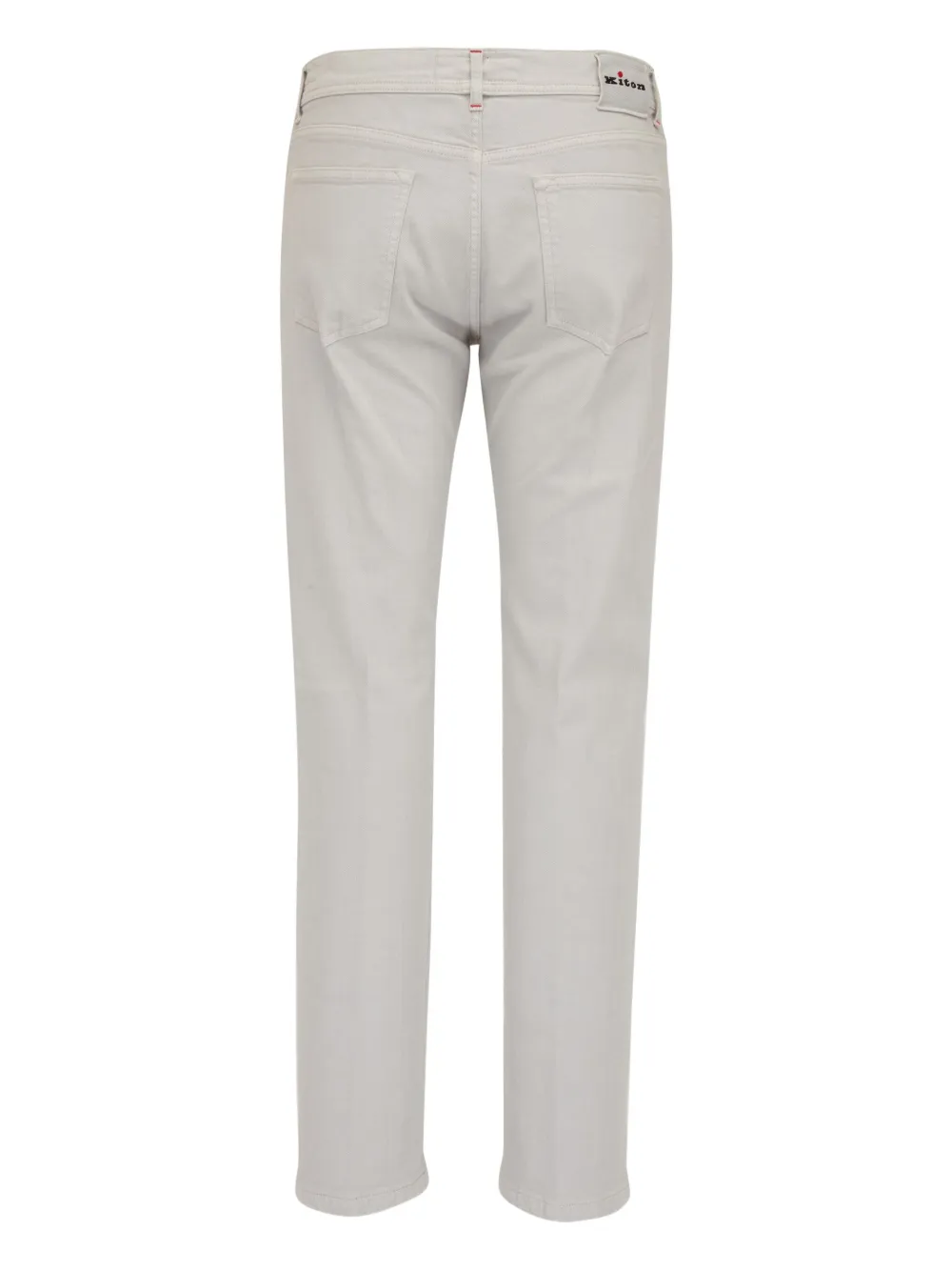 Kiton Jeans met logopatch Grijs