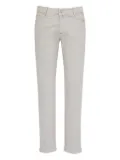 Kiton logo-patch jeans - Grey