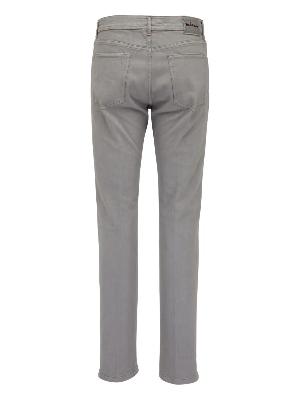 Kiton Jeans met logopatch Grijs