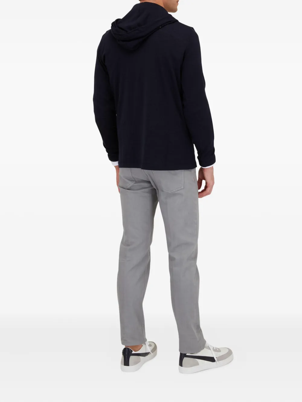 Kiton Jeans met logopatch Grijs