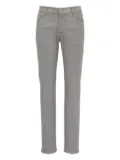Kiton logo-patch jeans - Grey