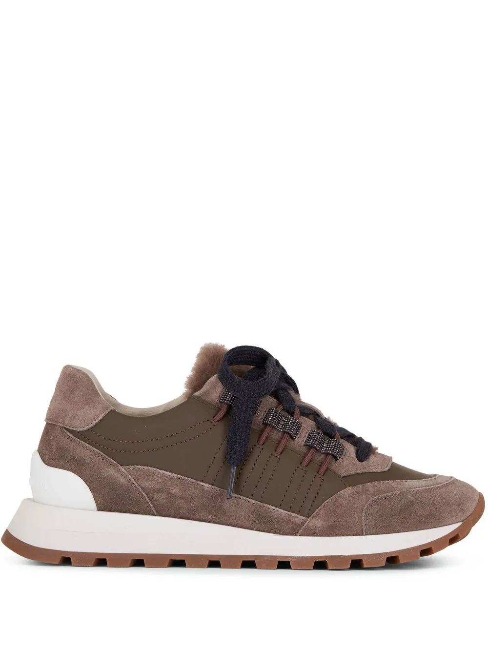 

Brunello Cucinelli round -toe low-top sneakers - Brown