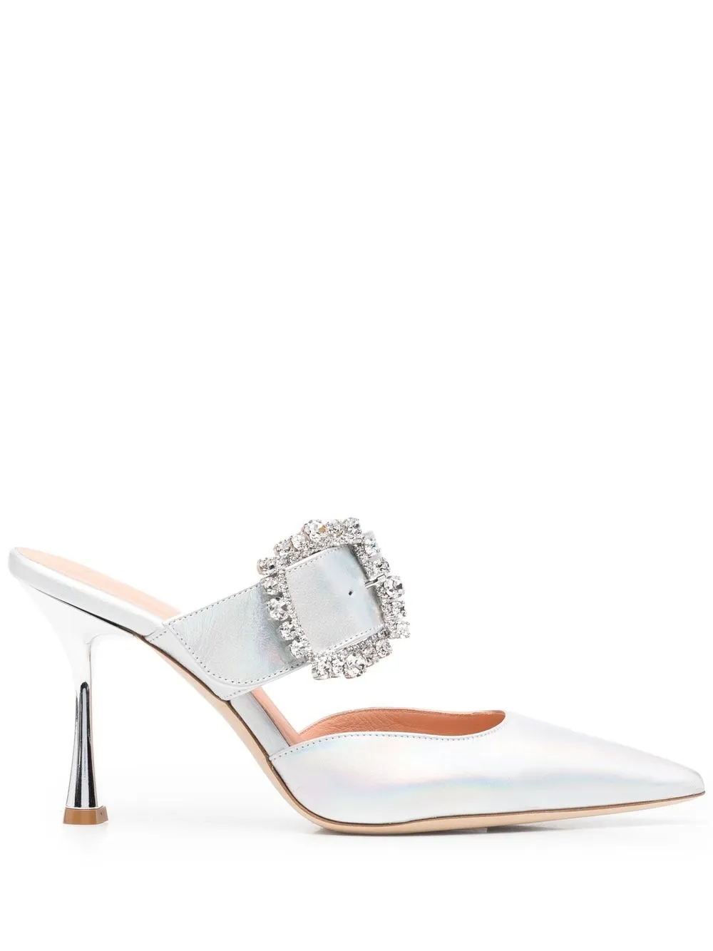 

Giuliano Galiano Alena side-buckle pumps - Silver