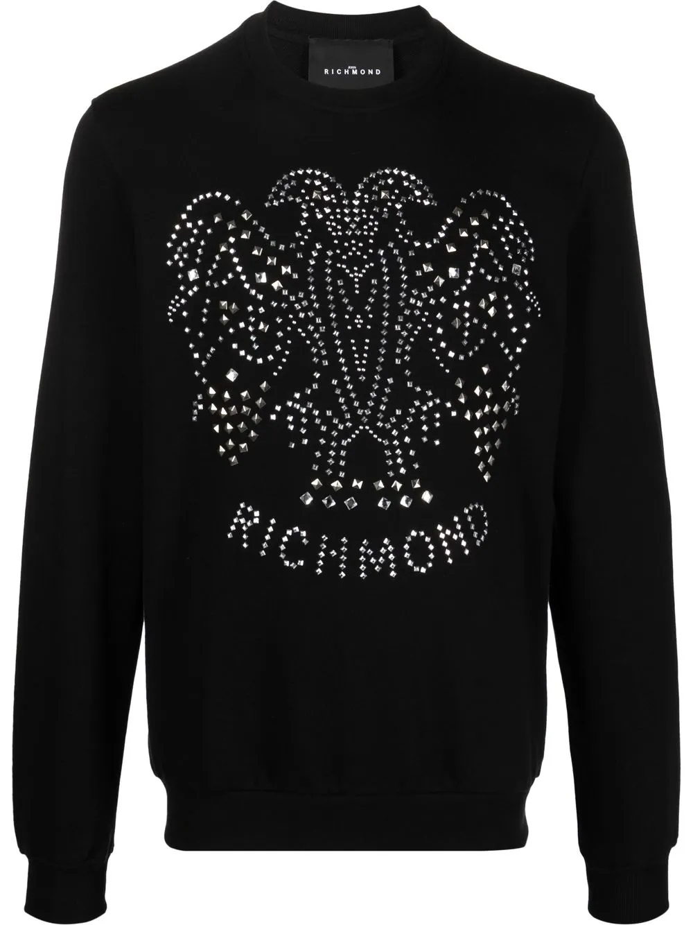 

John Richmond embellished logo-detail sweatshirt - Black