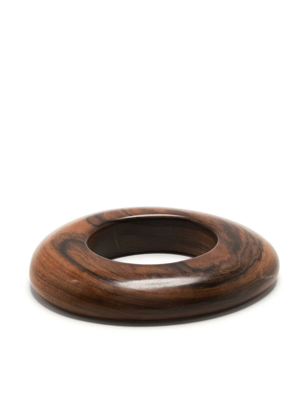 

Gianfranco Ferré Pre-Owned 1990s asymmetric wooden cuff - Brown