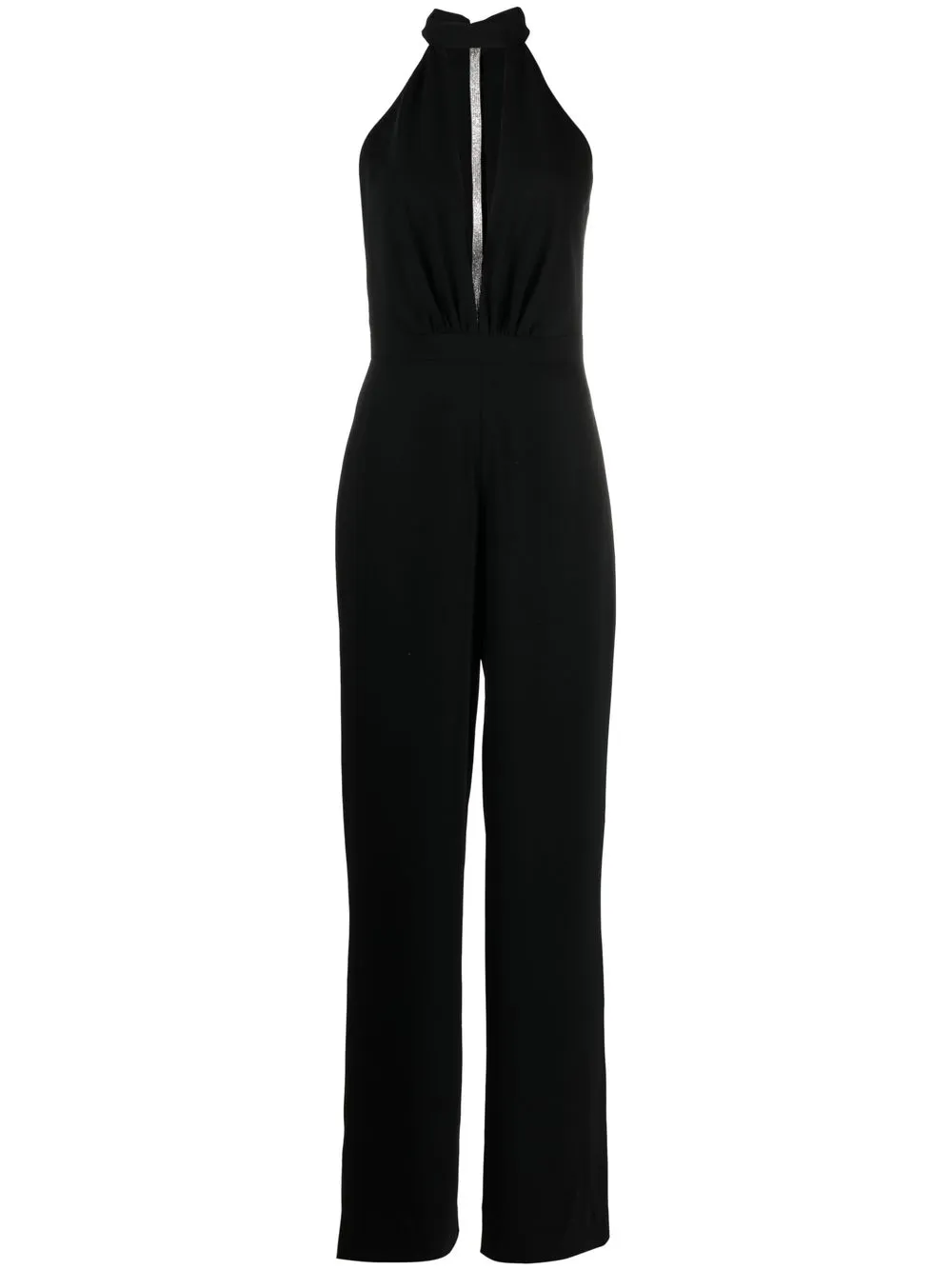 

Nuè jumpsuit con cuello halter - Negro