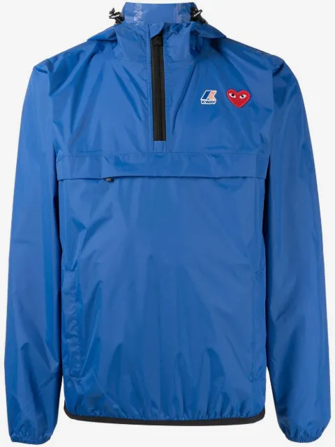 Comme Des Garçons Play Jaqueta x K-Way com zíper