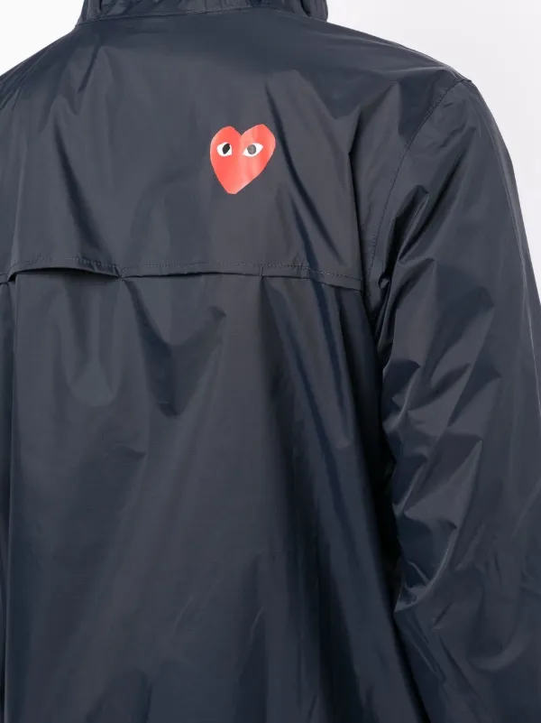 Comme Des Garçon X K-Way Zip-Up Hooded Jacket