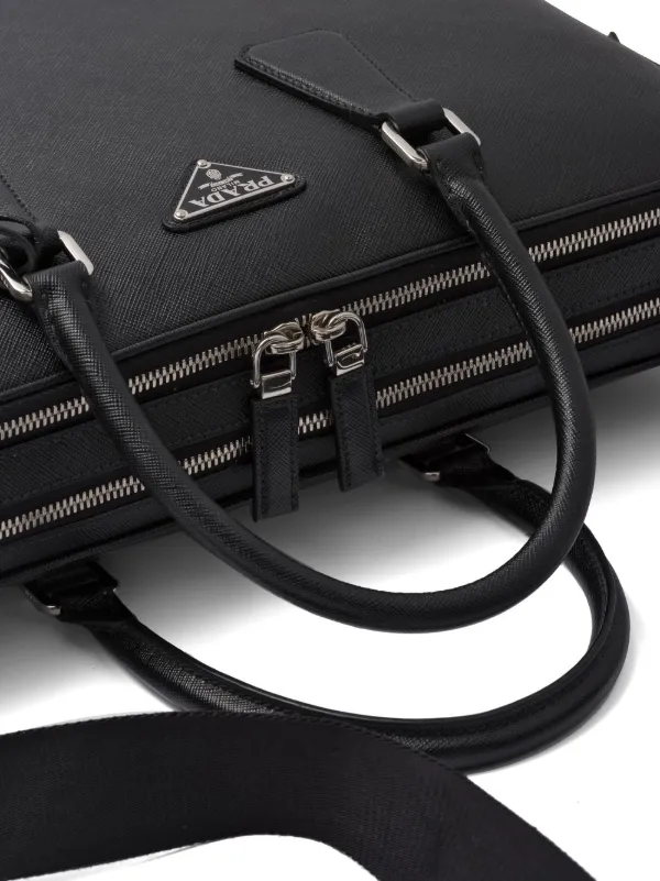 Prada Leather Briefcase - Farfetch