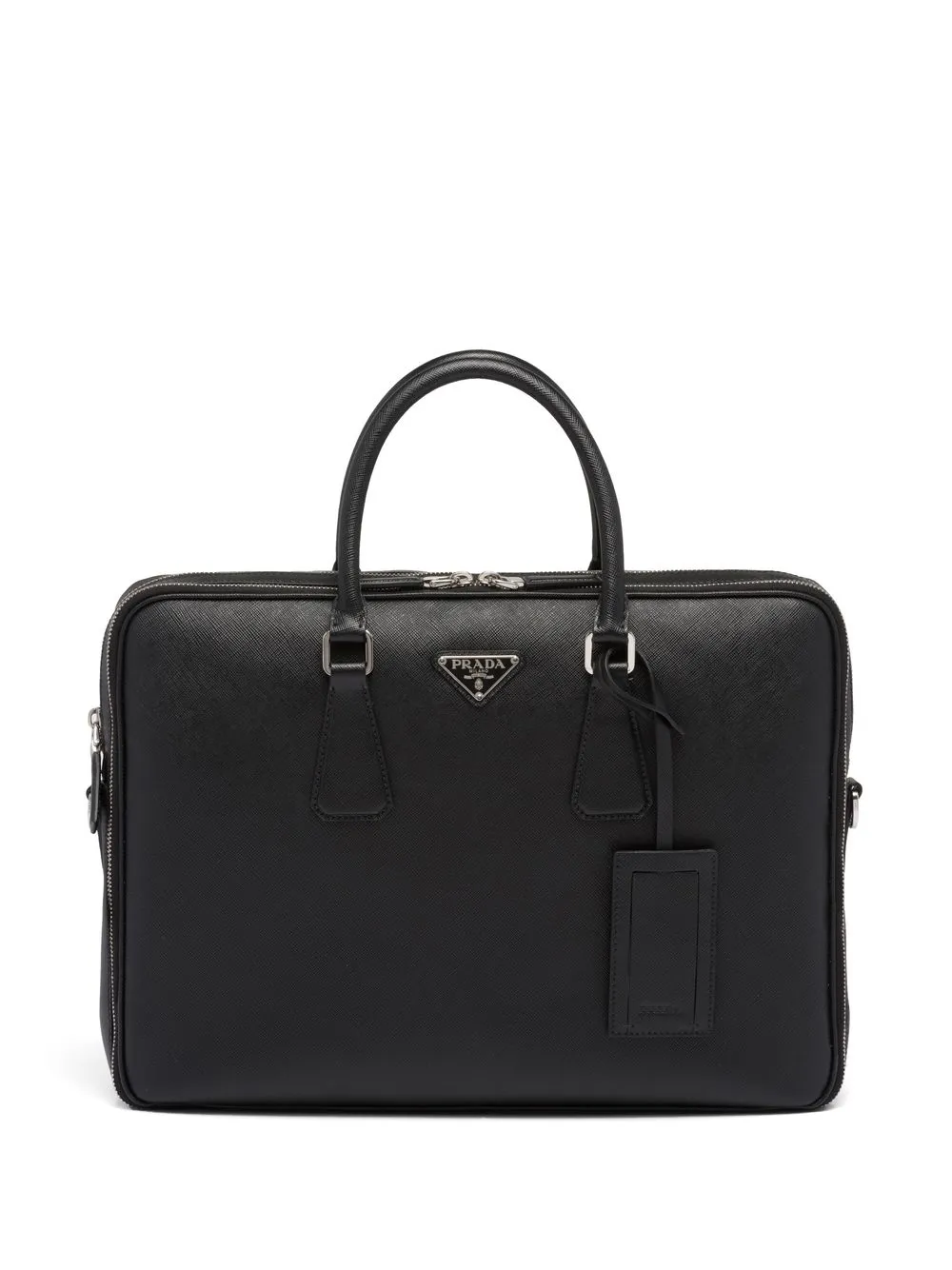 Prada Saffiano Leather Briefcase - Farfetch