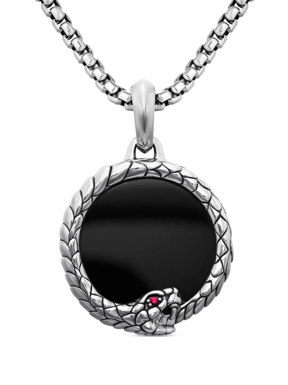 David Yurman Cairo Ouroboros アミュレット 25mm スターリングシルバー - シルバートーン David Yurman Cairo Ouroboros アミュレット 25mm スターリングシルバー - シルバートーン