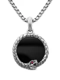 David Yurman sterling silver Cairo Ouroboros amulet (25mm)