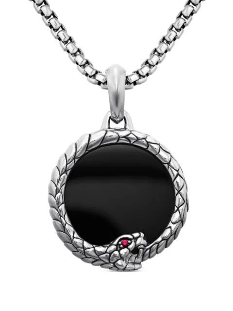 David Yurman amuleto Cairo Ouroboros en plata de ley de 25mm