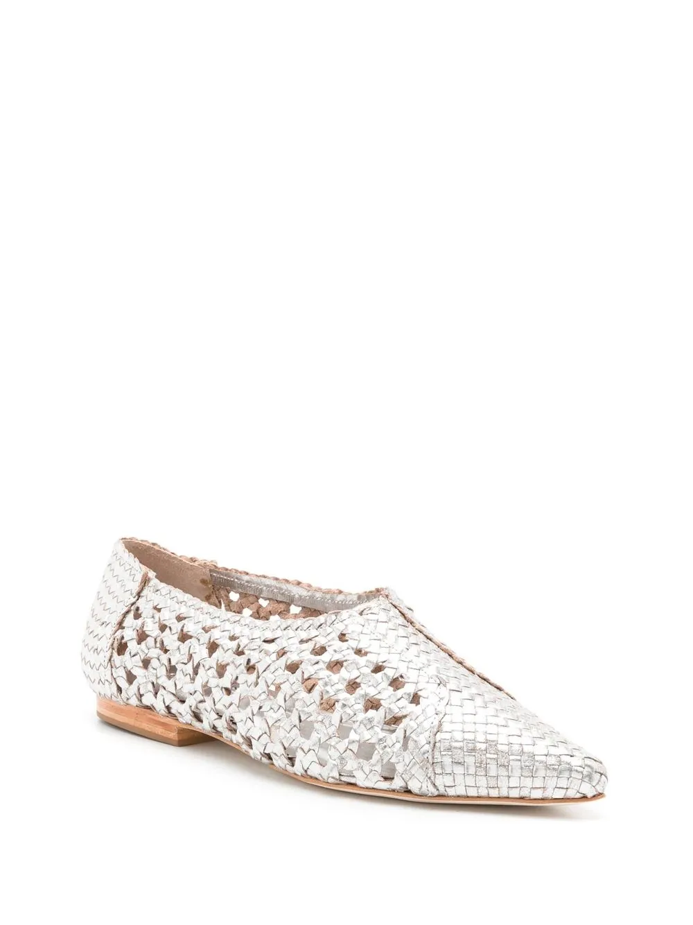 Sarah Chofakian Geweven ballerina's - Zilver