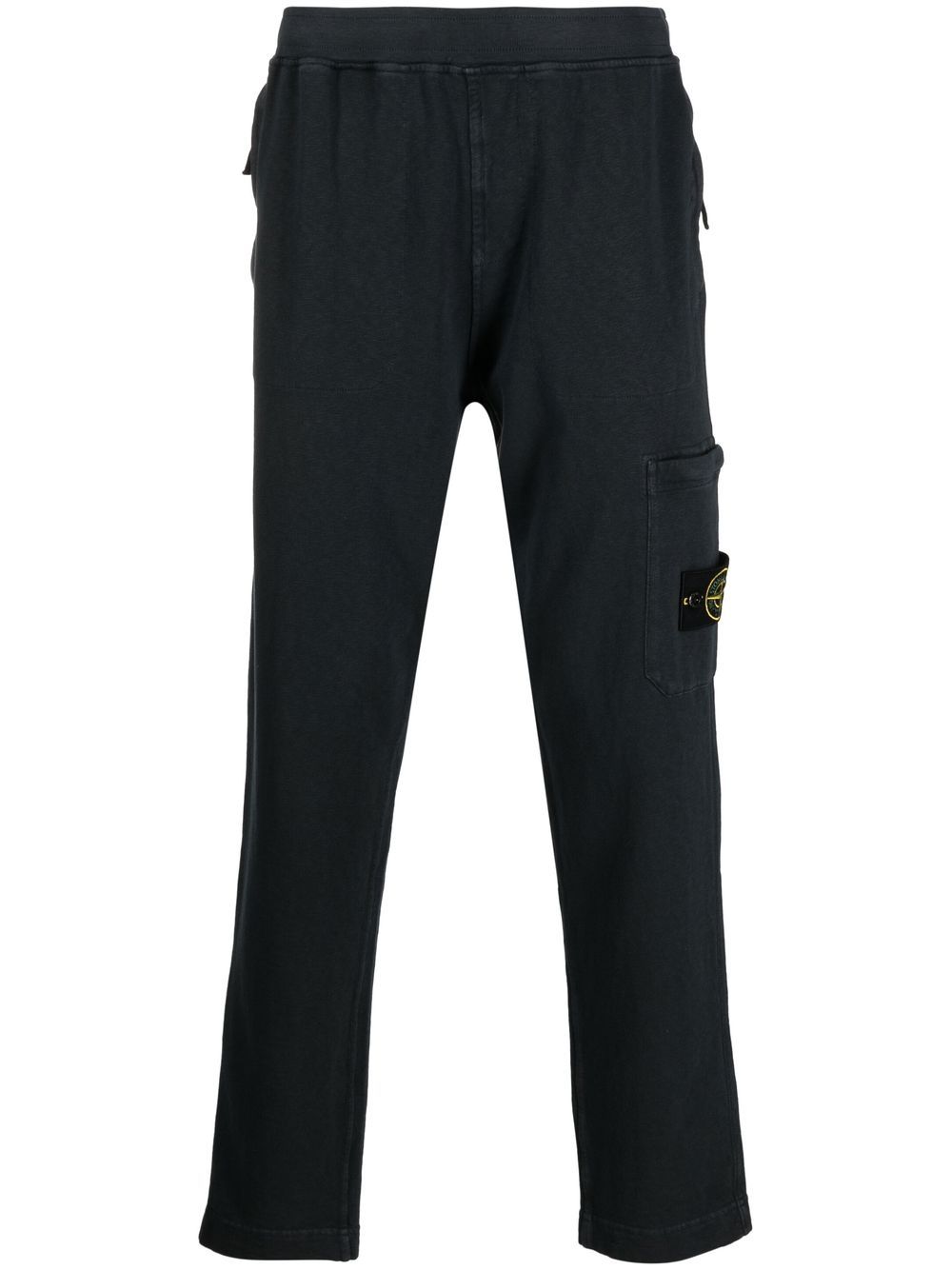 stone island logo patch track pants