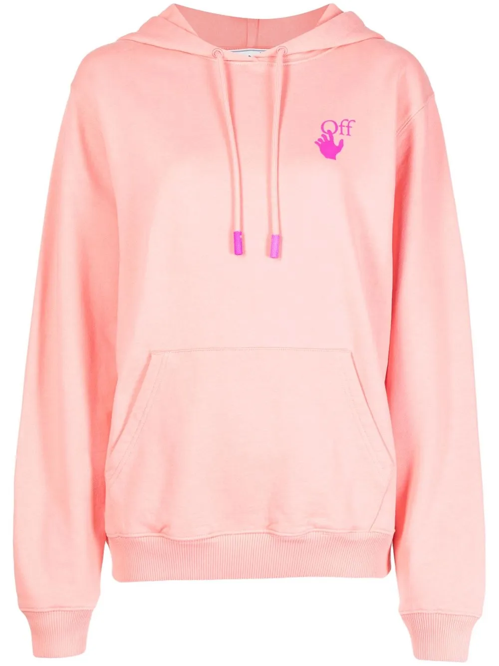 

Off-White hoodie con logo estampado - Rosado