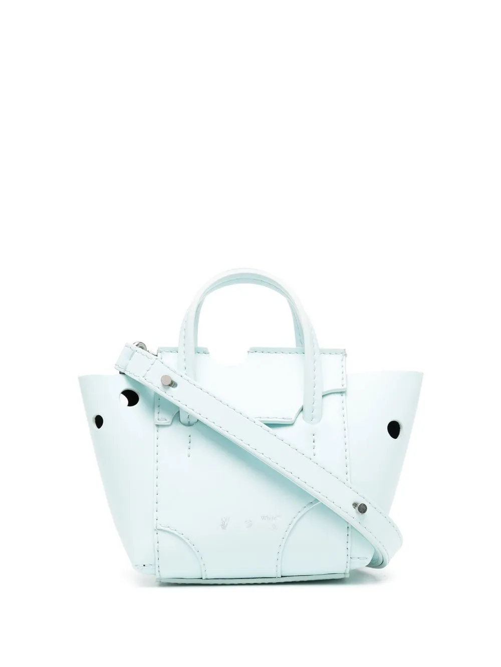 

Off-White tote con logo estampado - Azul