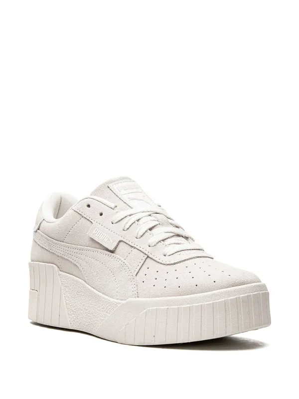 puma cali wedge trainers in pastel