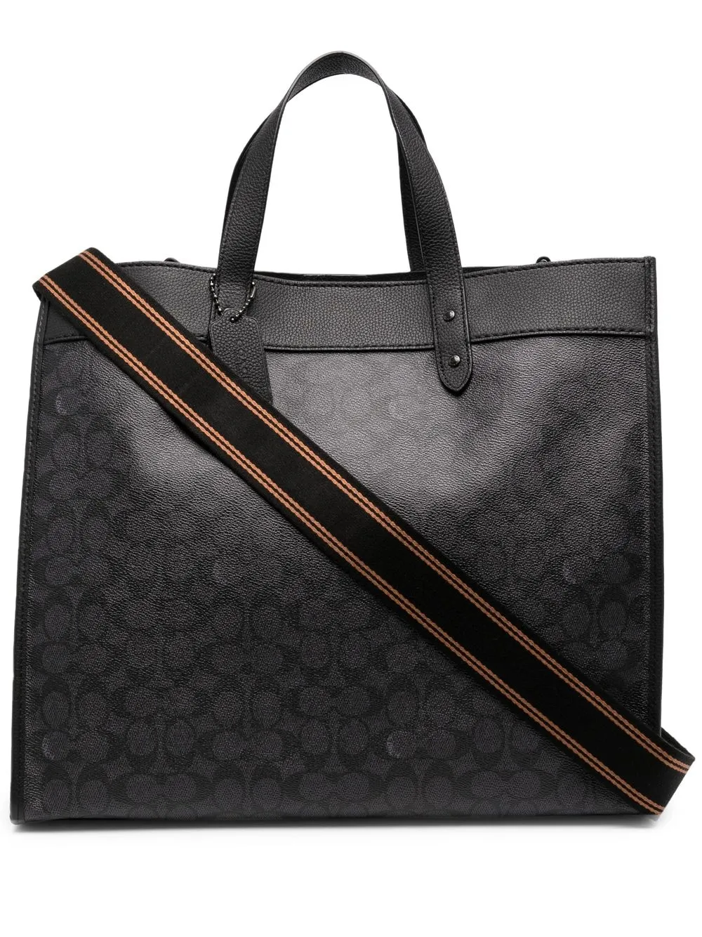 

Coach tote con logo estampado - Negro