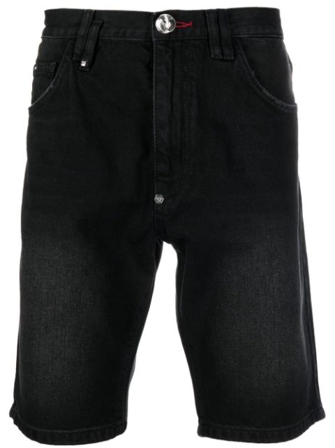 Philipp Plein knee-length denim shorts Men