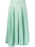 Plan C pleated midi skirt - Green