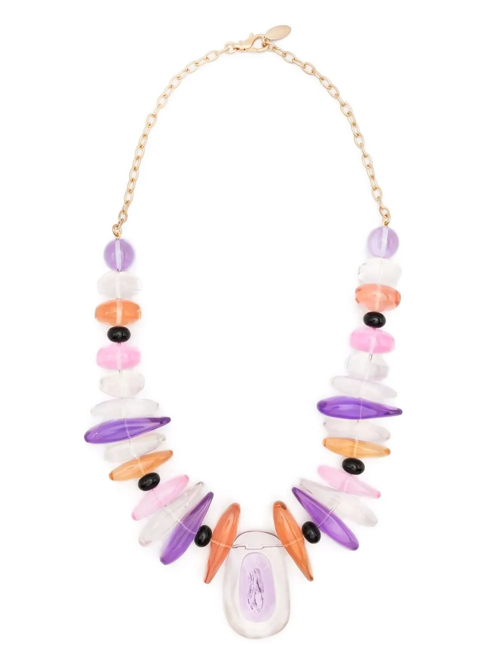 Multicoloured-Pendant long necklace