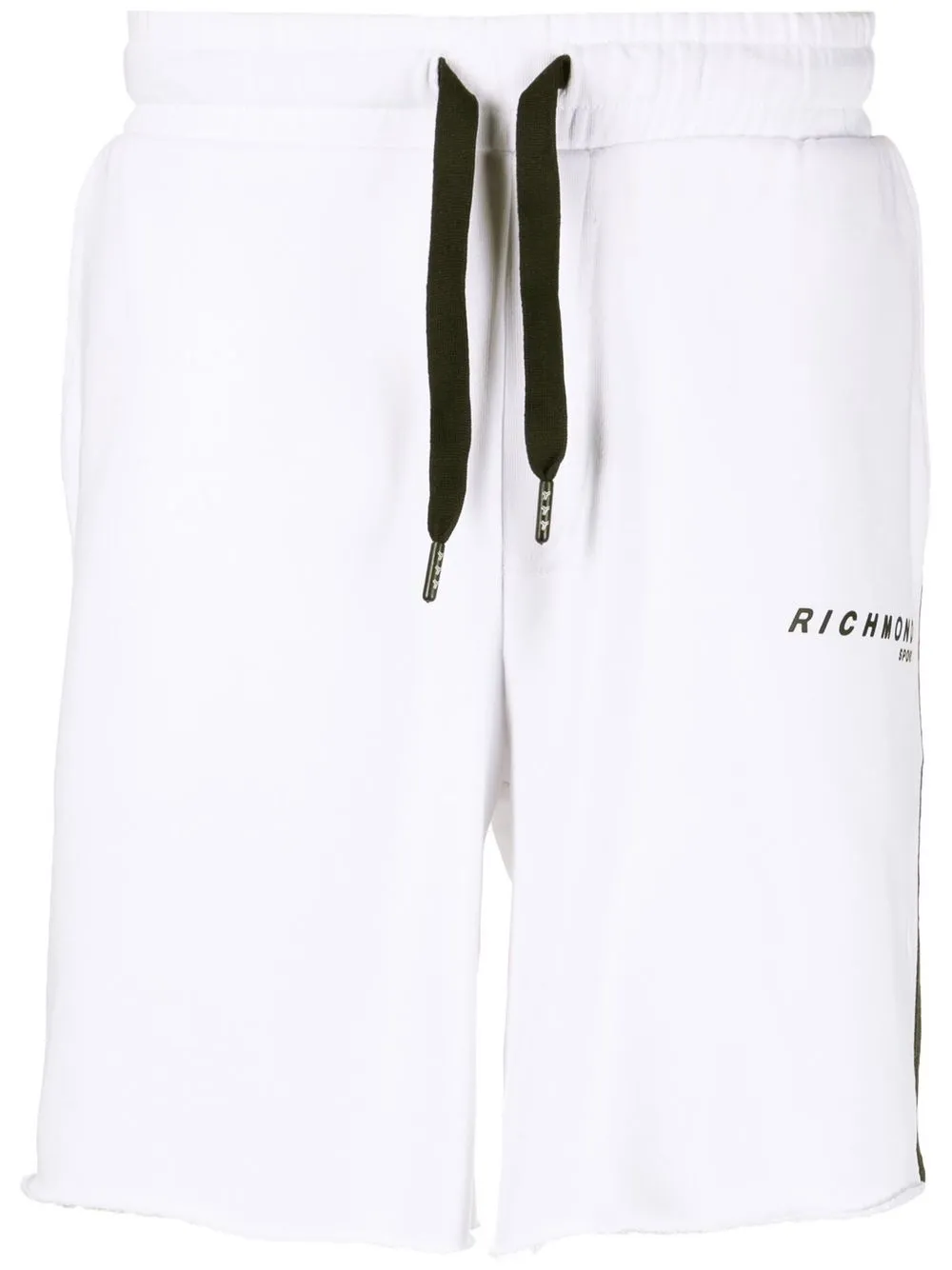 

John Richmond shorts deportivos con logo estampado - Blanco