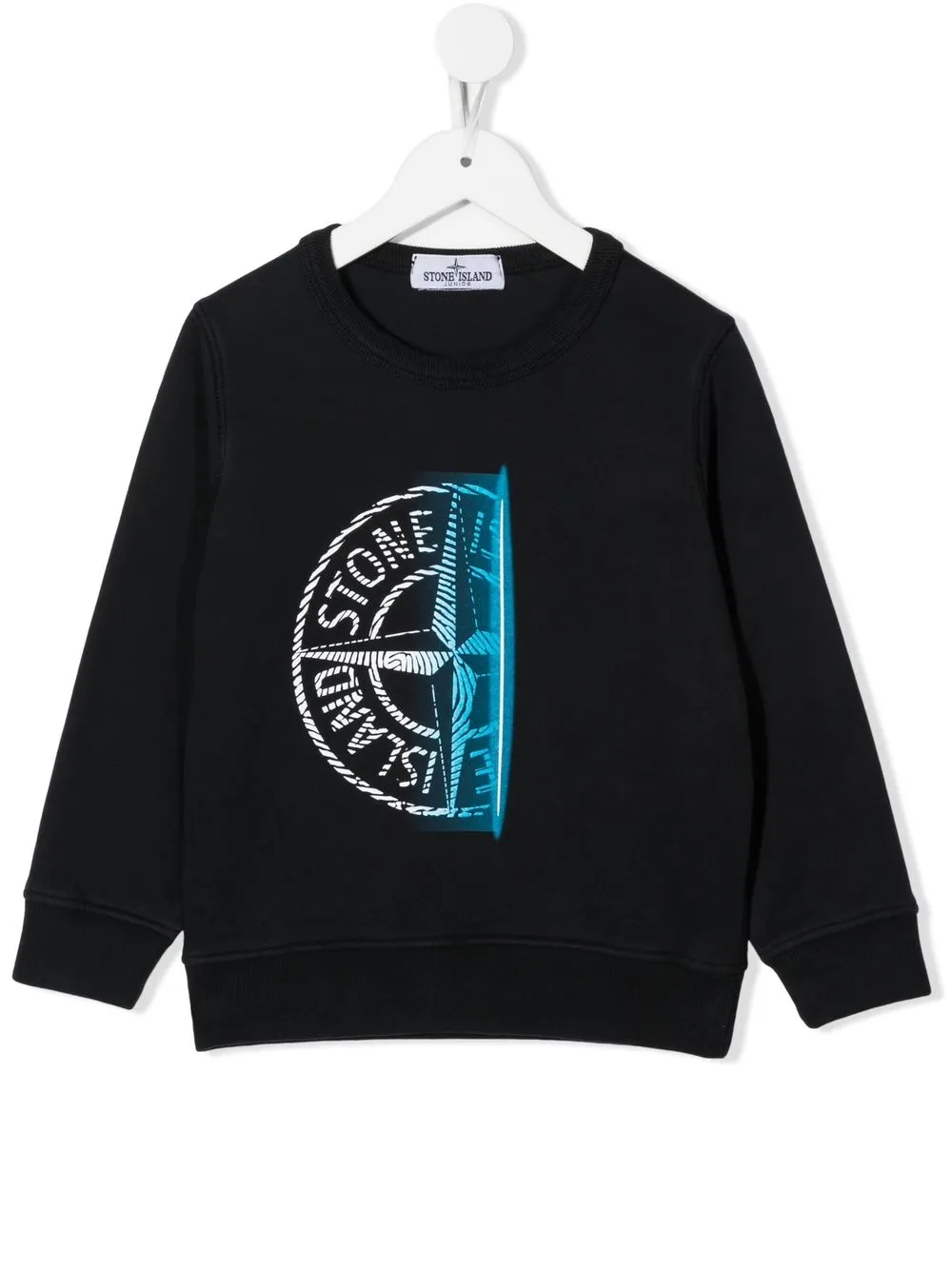 

Stone Island Junior sudadera con logo Compass estampado - Azul