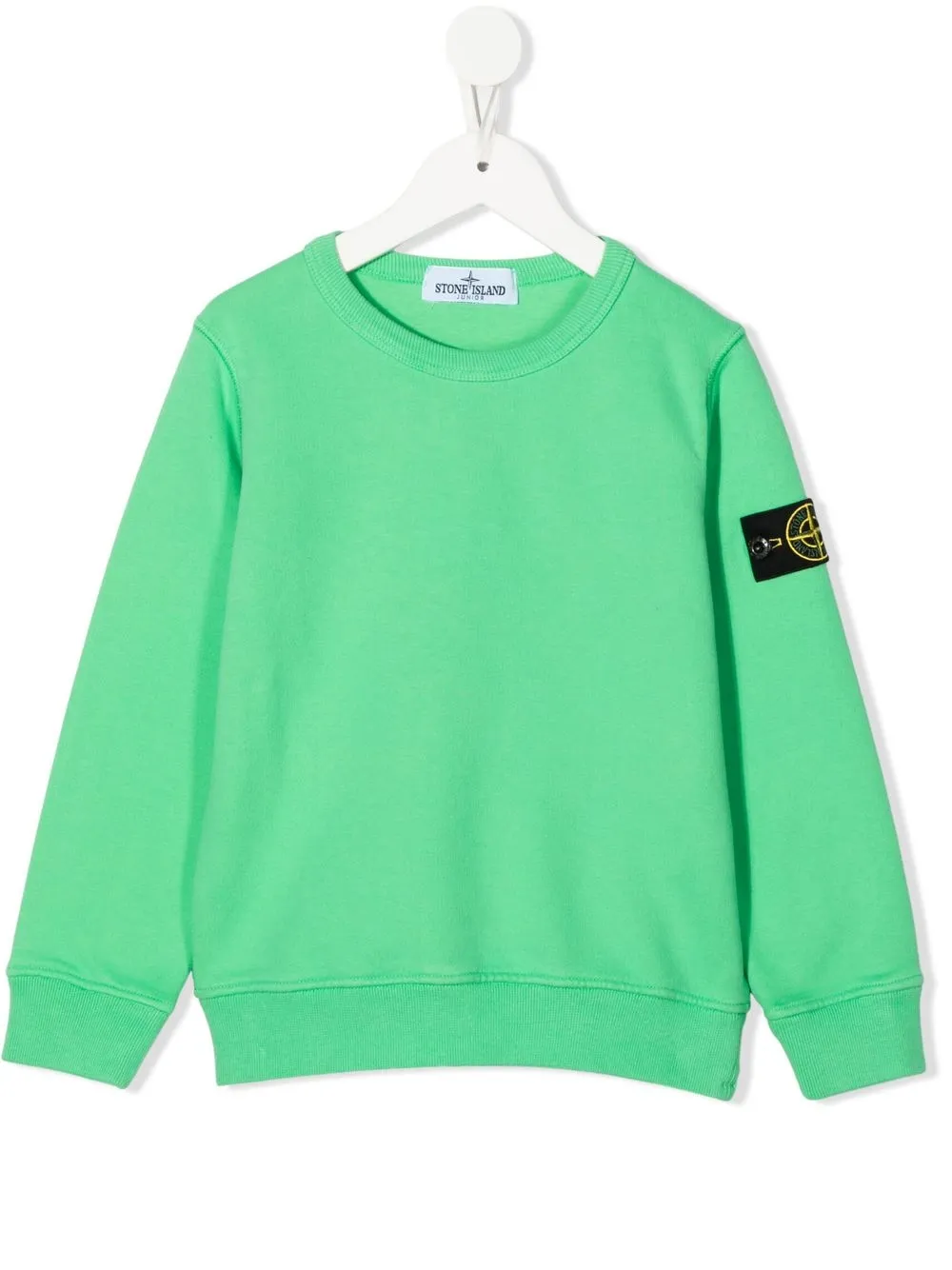 

Stone Island Junior sudadera con parche del logo - Verde