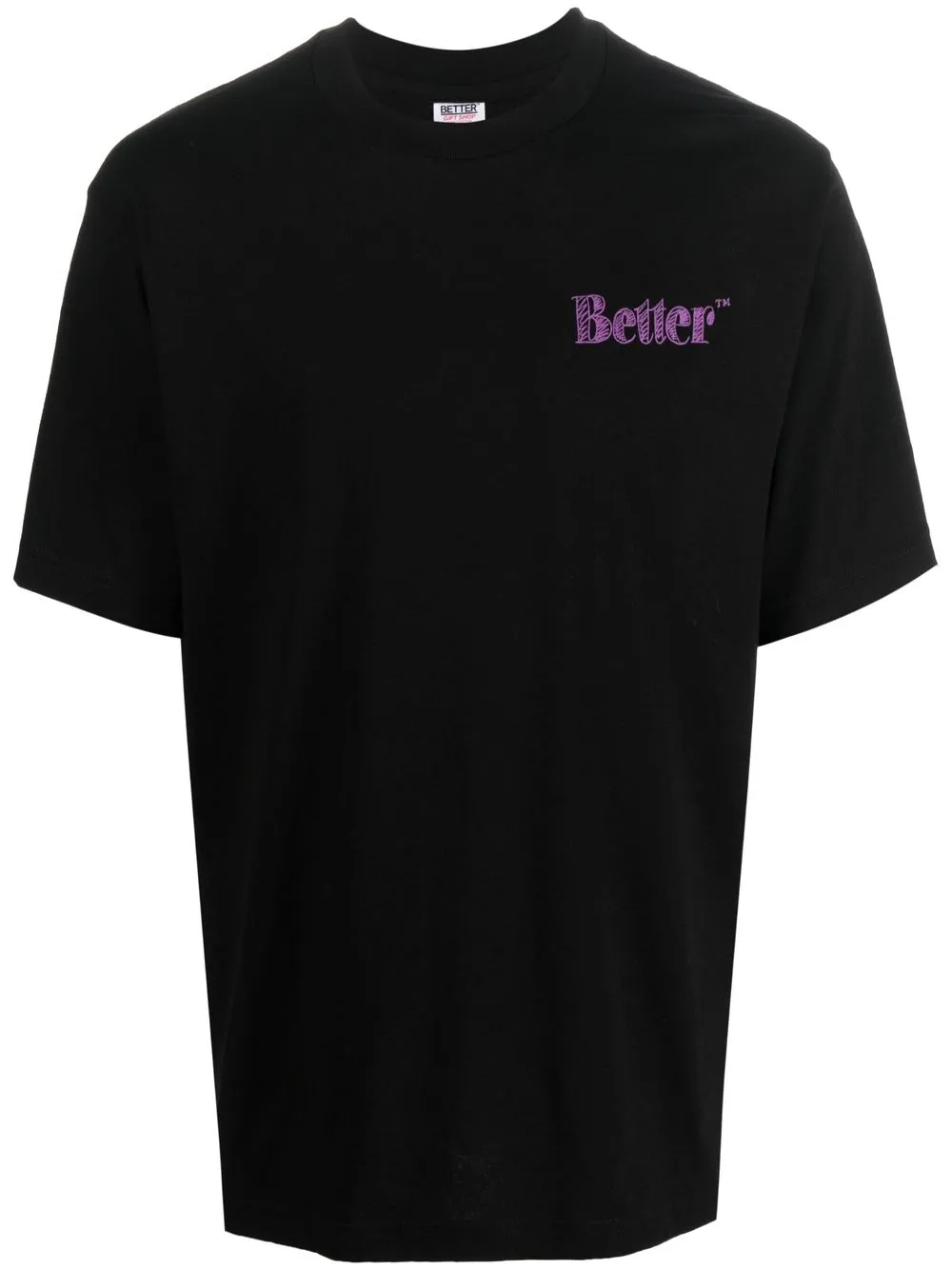 

Better embroidered-logo detail T-shirt - Black