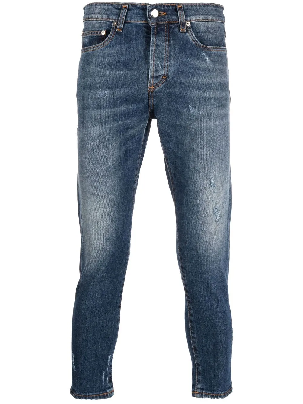 

Low Brand cropped slim-fit jeans - Blue
