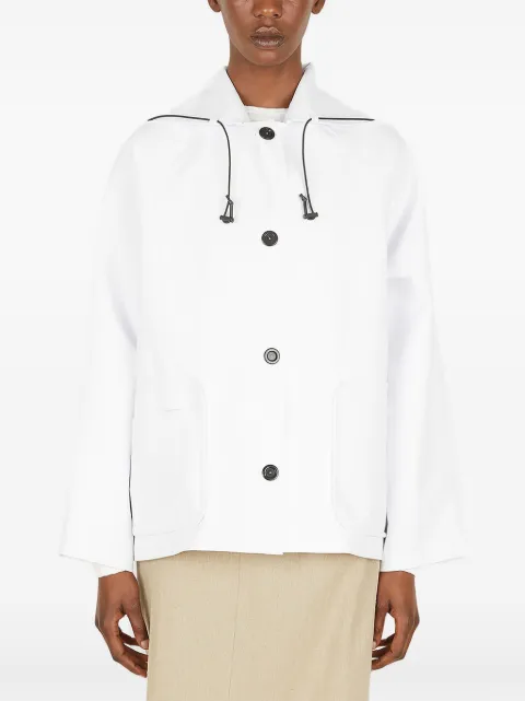 KASSL Editions Sailor hooded button raincoat