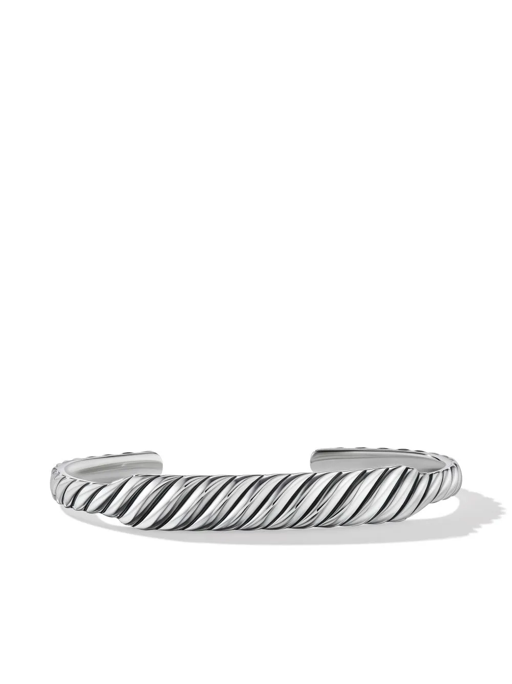 

David Yurman brazalete con diseño esculpido - Plateado