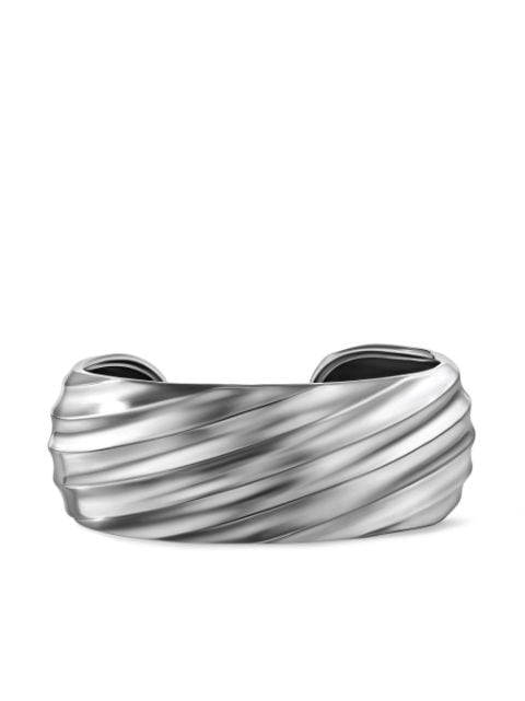 David Yurman Cable Edge sterling silver cuff bracelet