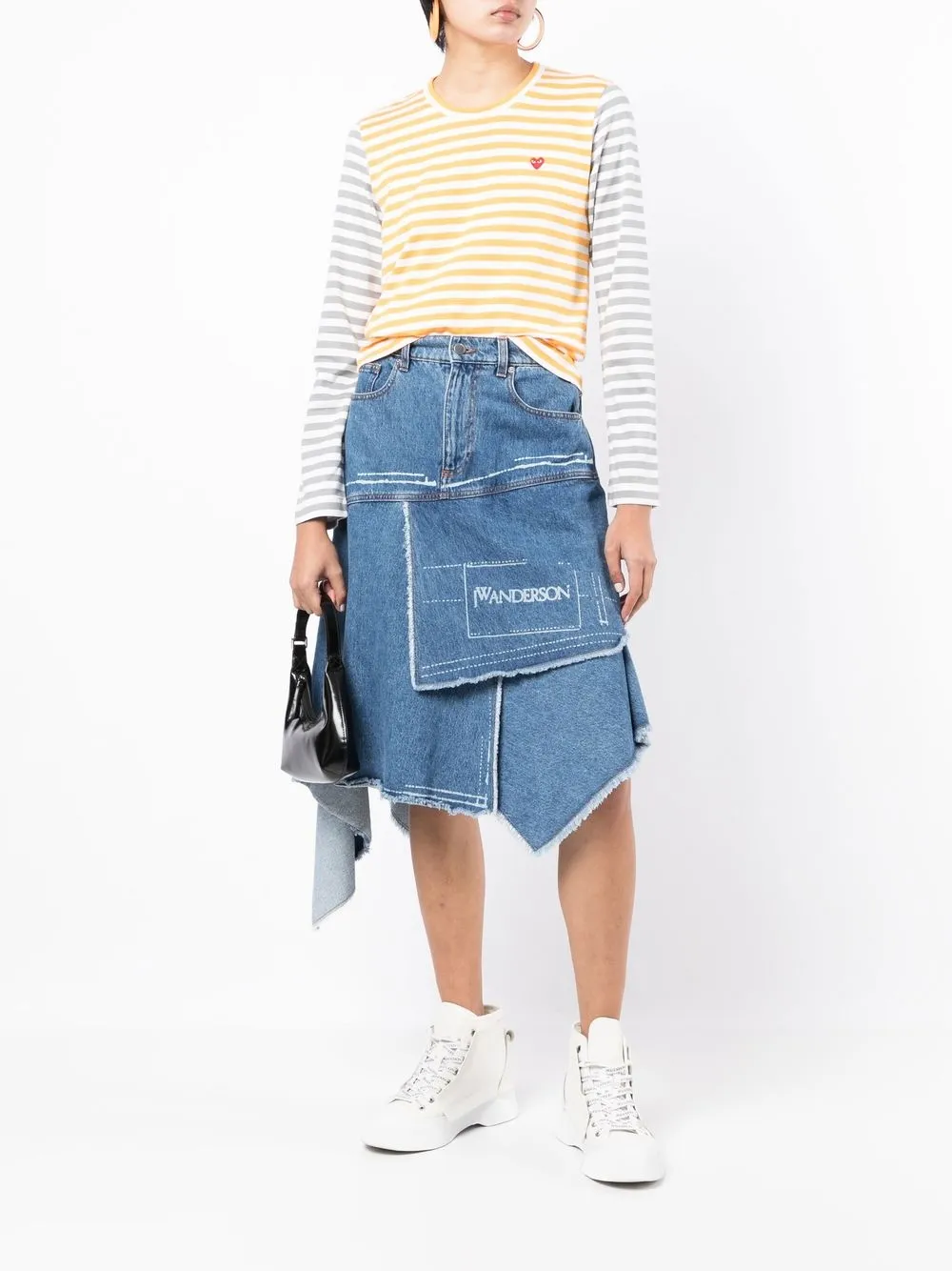 Comme Des Garçons Play bi-colour long-sleeve T-shirt | T-Shirts & Jersey Shirts | Image 2