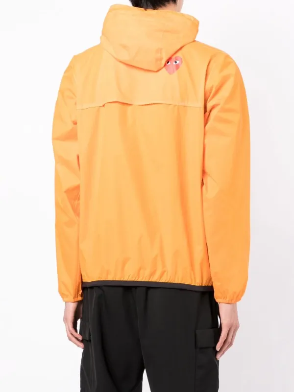 Comme des garcons zip hoodie orange best sale