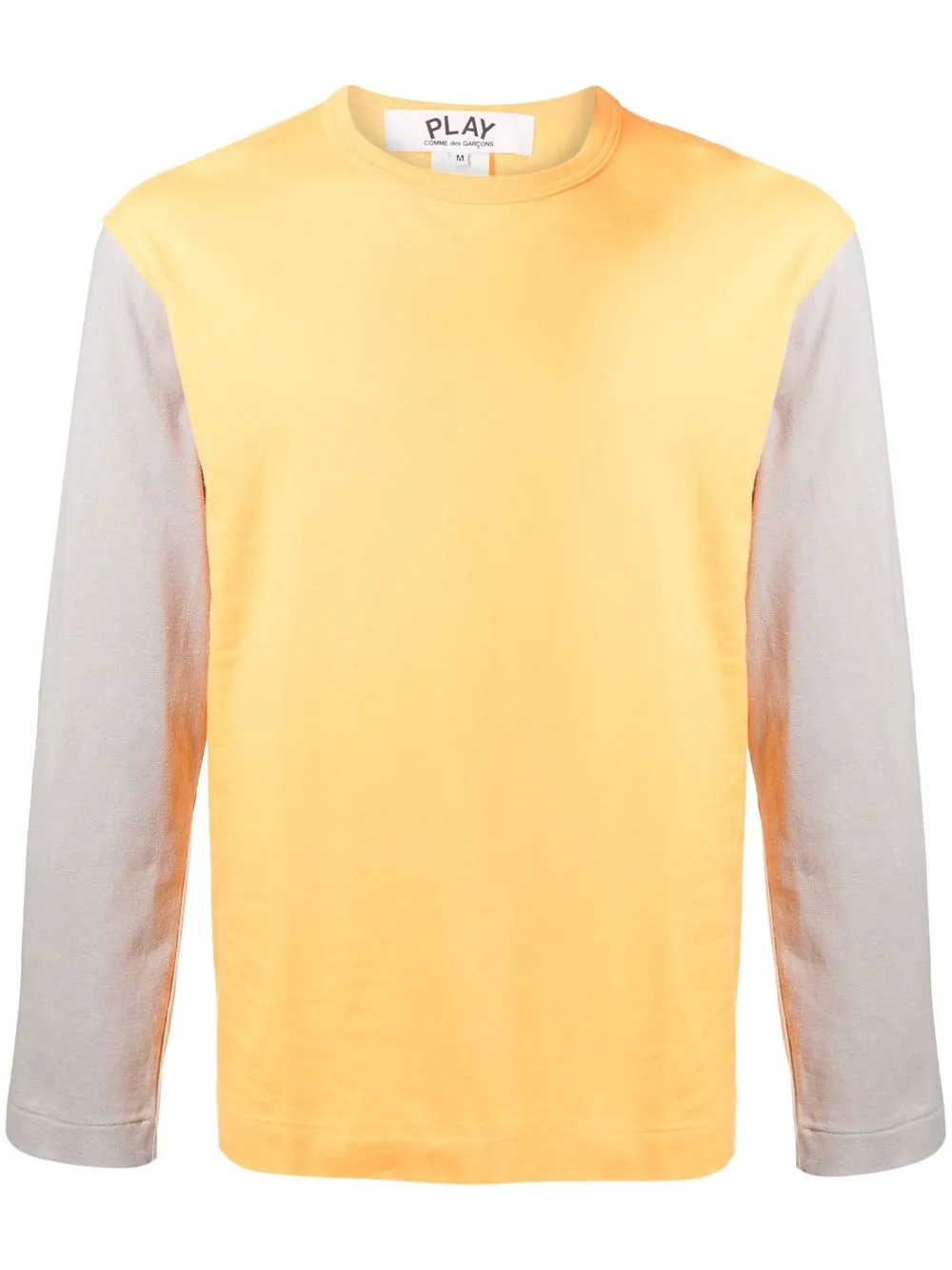 

Comme Des Garçons Play playera bicolor - Amarillo