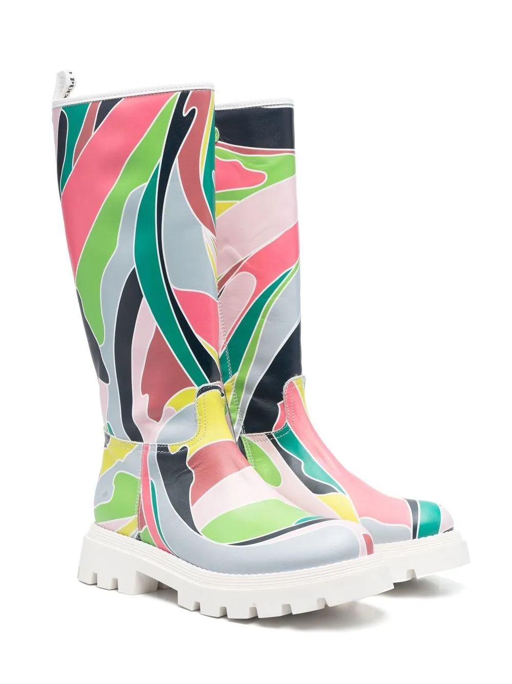 

PUCCI Junior botas de agua con estampado abstracto - Rosado