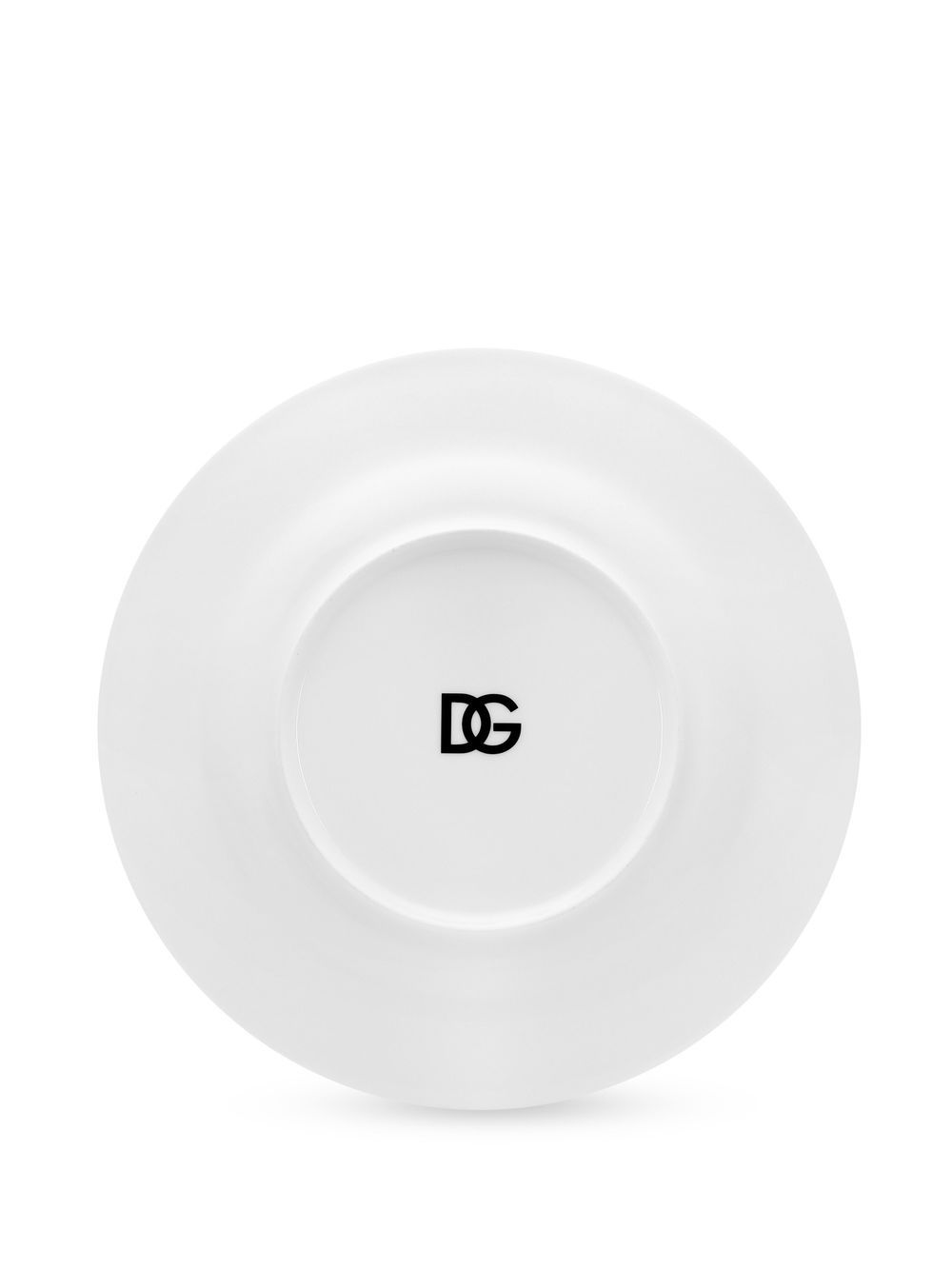 Shop Dolce & Gabbana Logo-print Porcelain Charger Plate In White