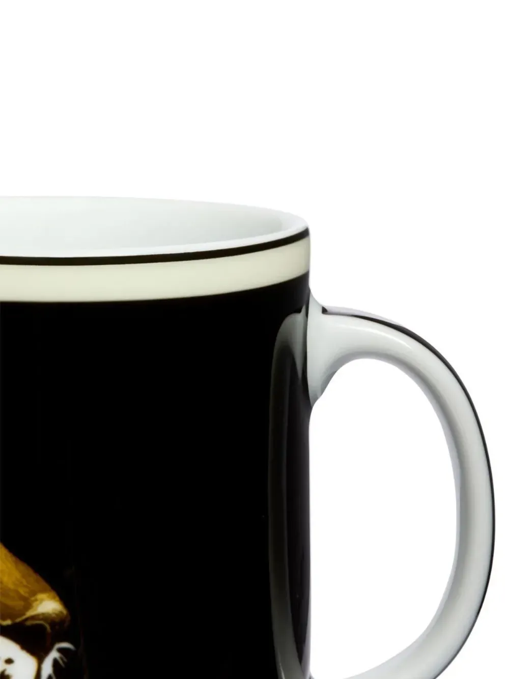  Dolce & Gabbana Tasse Mit Leoparden Print   Schwarz 