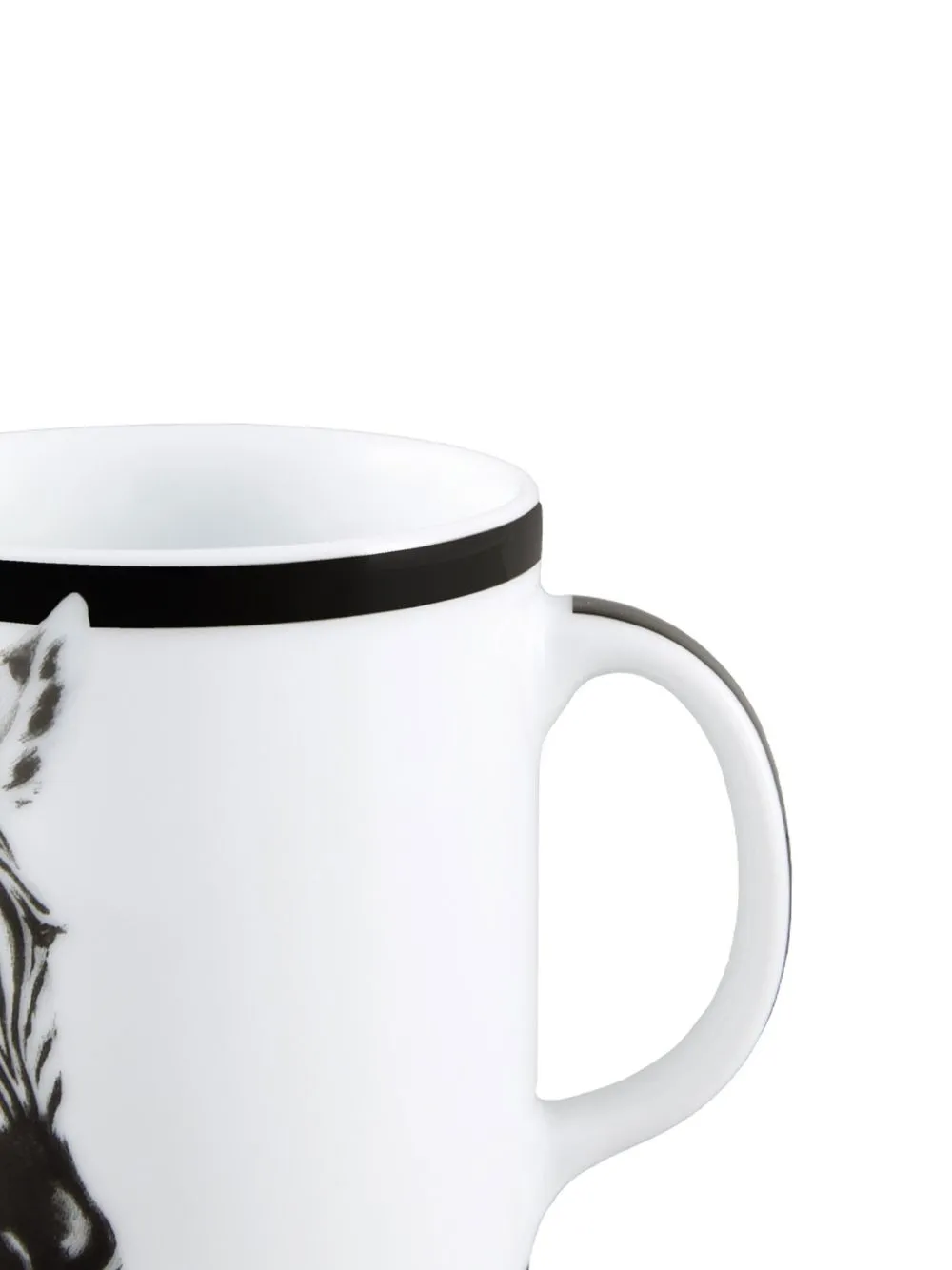 Shop Dolce & Gabbana Zebra-print Porcelain Mug In White