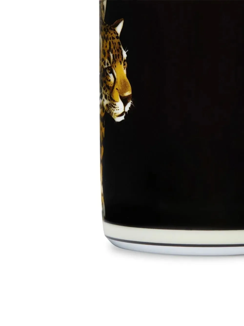 leopard-print porcelain mug
