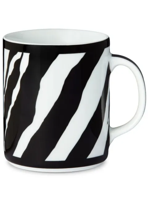 Dolce & Gabbana taza de porcelana con estampado de cebra