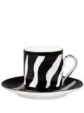 Dolce & Gabbana zebra espresso-saucer set - Black