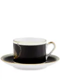 Dolce & Gabbana leopard-print porcelain tea set - Black