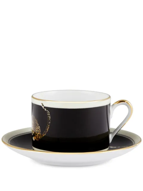 Dolce & Gabbana leopard-print porcelain tea set