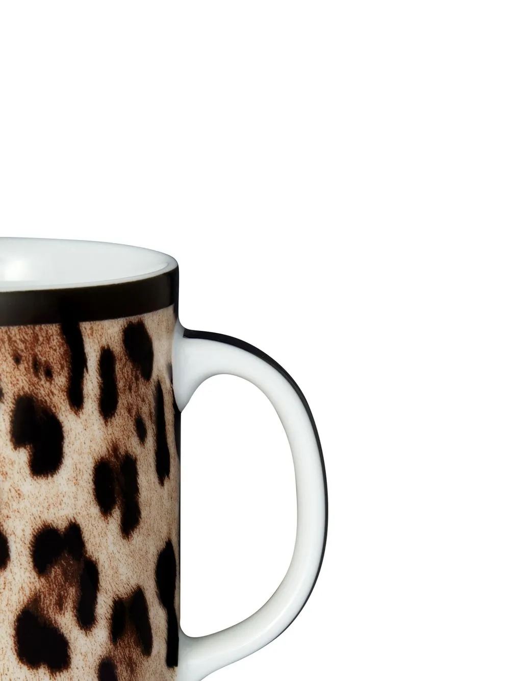 Dolce And Gabbana Leopard Print Porcelain Mug Farfetch